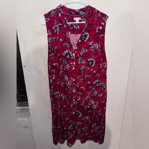 Sleeveless floral dress